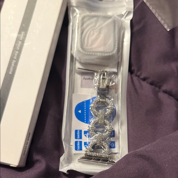 Apple Silver Watch with Crystal Links - Picture 2 of 4